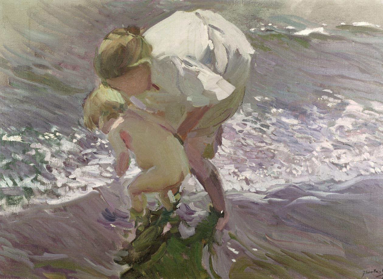 Sahilde Yıkanmak, 1908 by Joaquín Sorolla