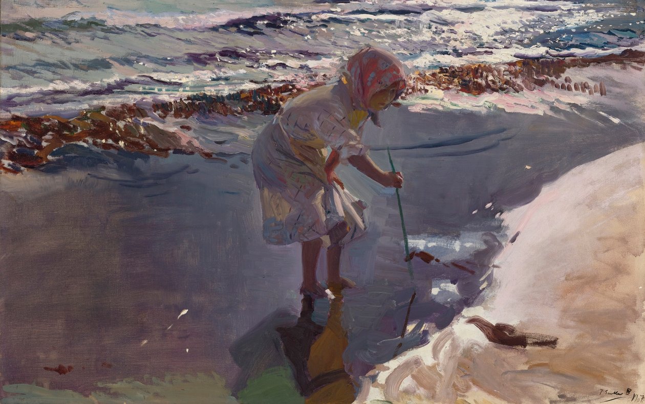 Deniz Ürünleri mi arıyorsunuz, Valencia Plajı by Joaquín Sorolla