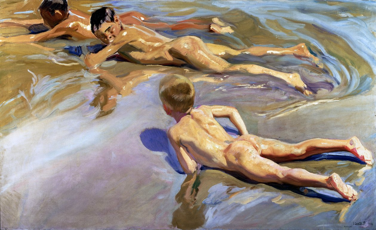 Sahildeki Çocuklar, 1910 by Joaquín Sorolla