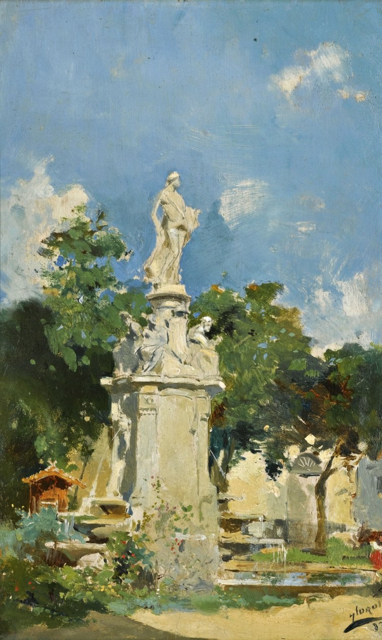 Apollo Çeşmesi, Madrid by Joaquín Sorolla