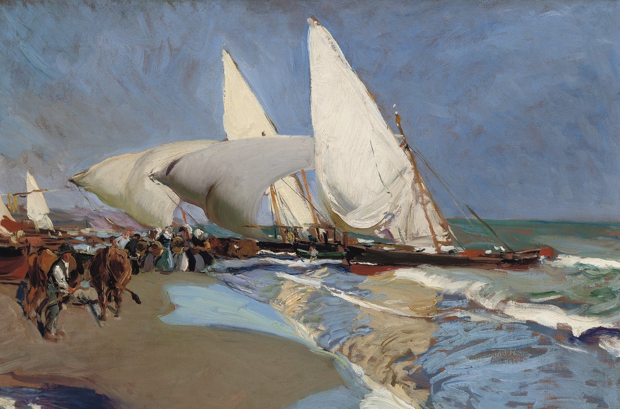 Valensiya plajı by Joaquín Sorolla