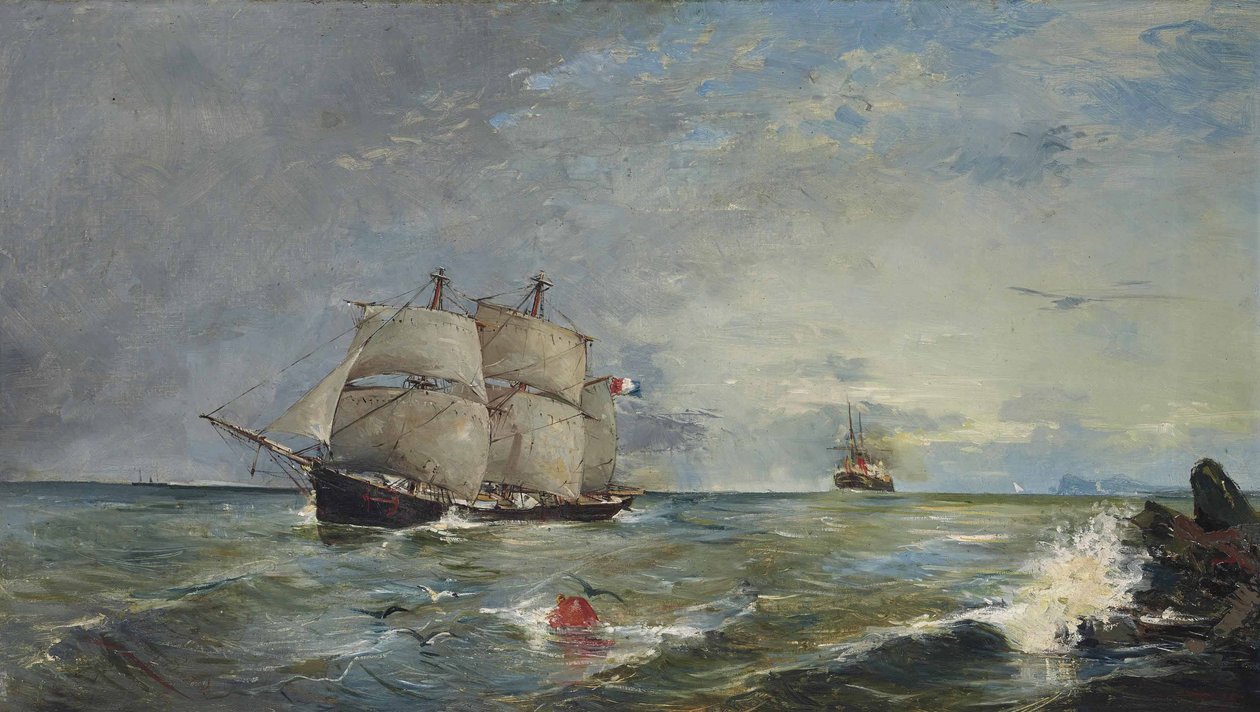 Deniz manzarası by Joaquín Sorolla