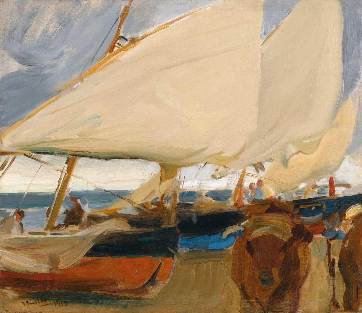 Valensiya plajı by Joaquín Sorolla