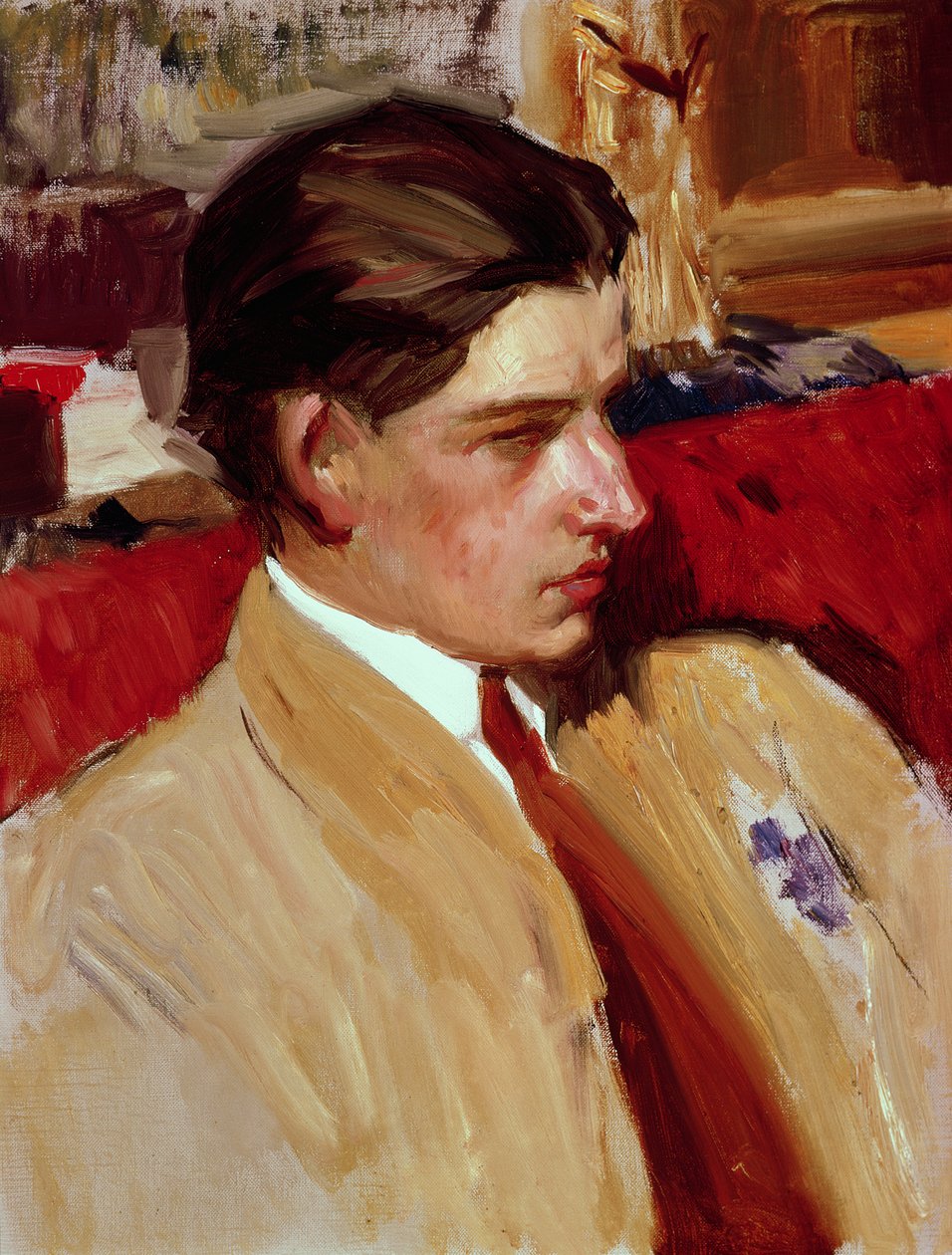 Profilde kendi portresi by Joaquín Sorolla