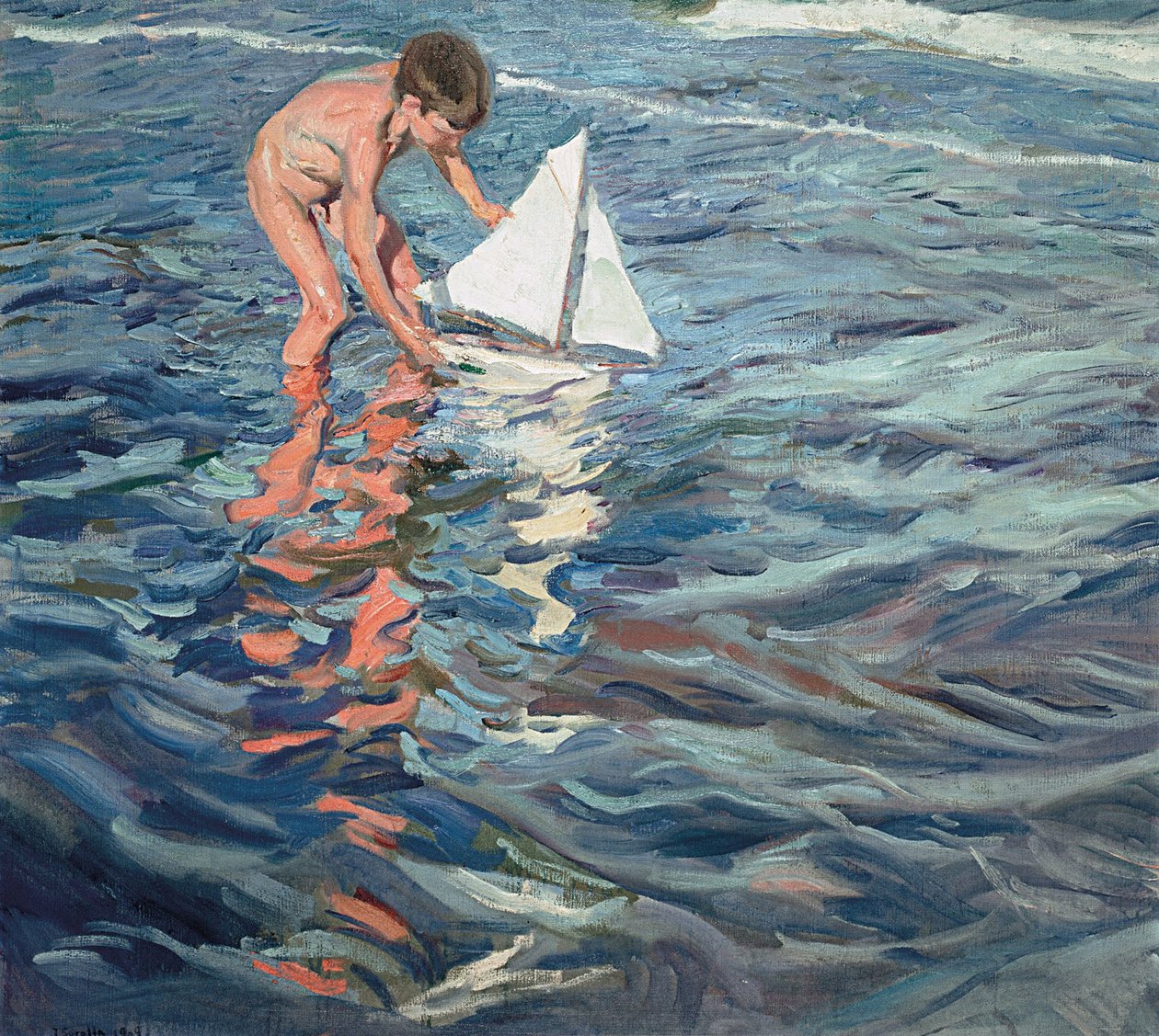 Küçük Yelkenli Tekne by Joaquín Sorolla
