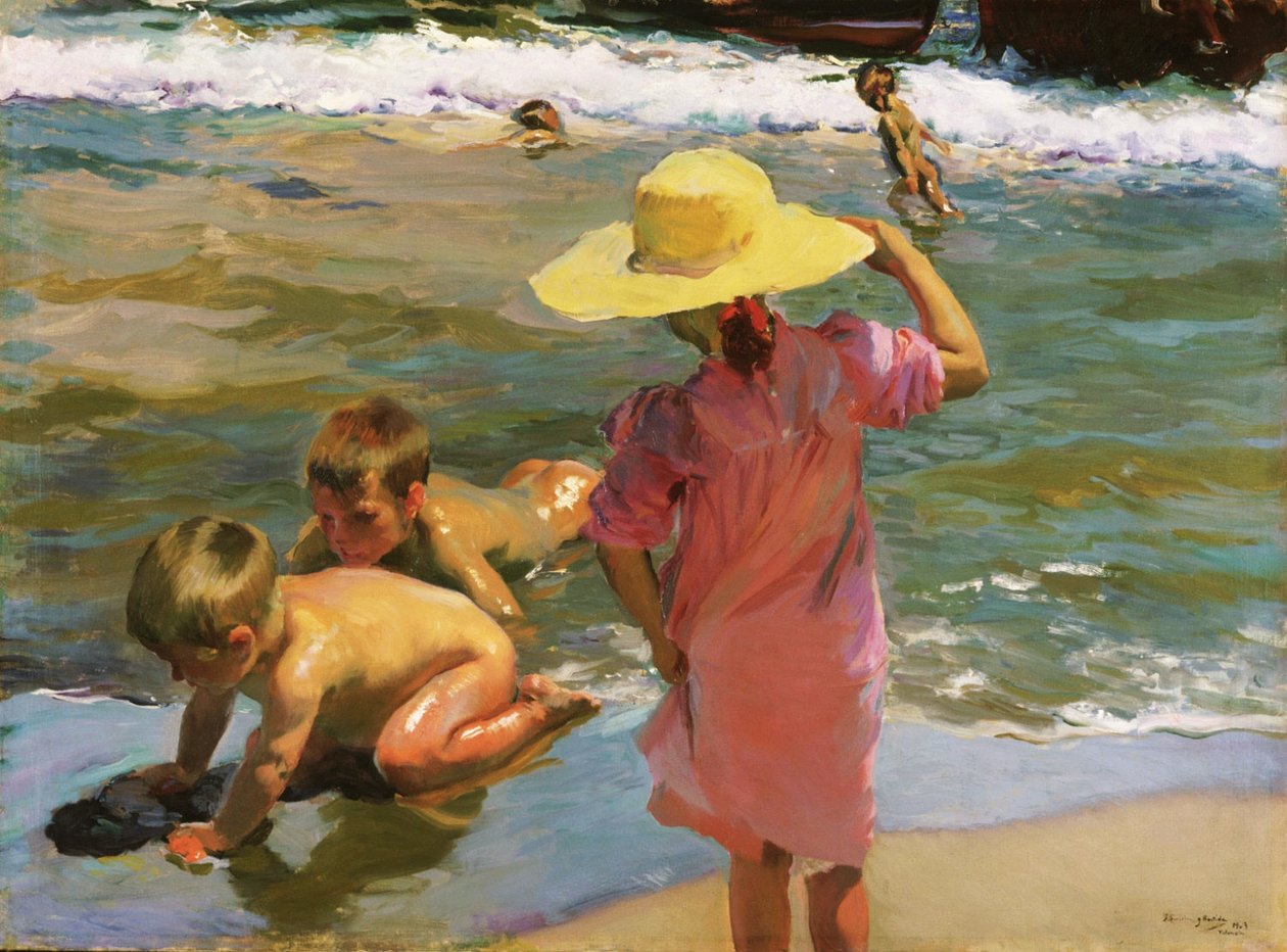 genç amfibiler by Joaquín Sorolla