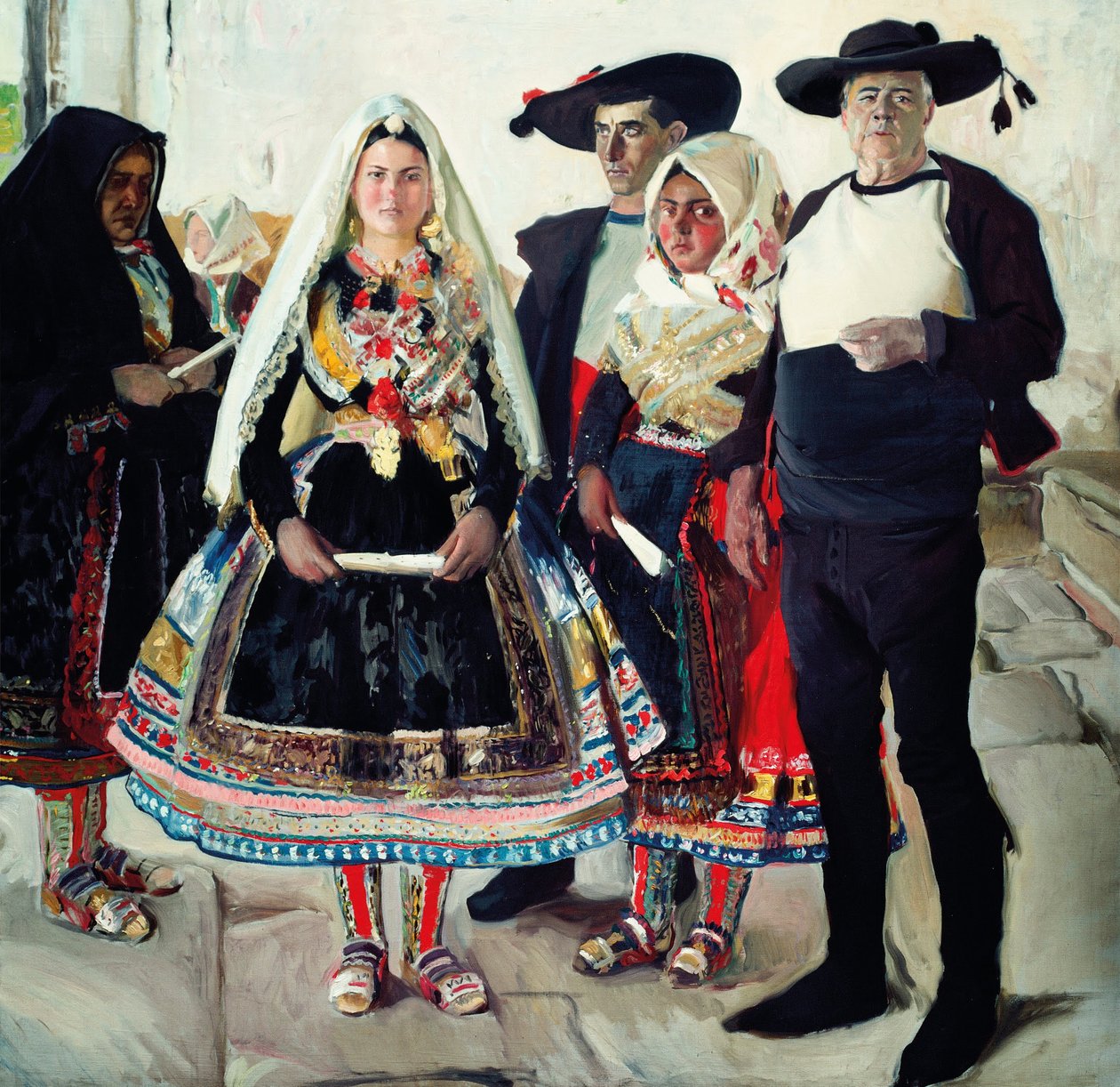 Tipik Lagarteranlar veya Lagarteran Gelinler by Joaquín Sorolla