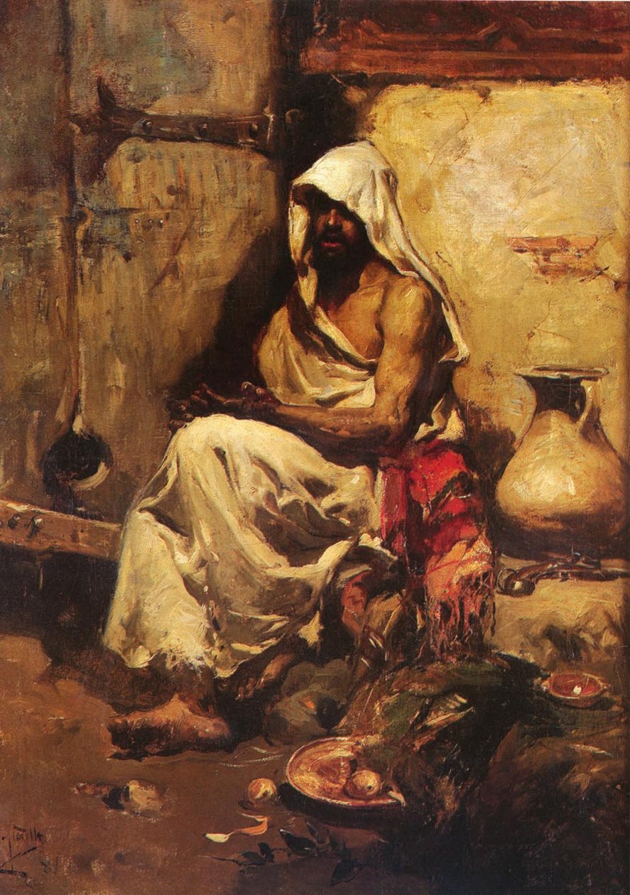 Bir Arap Silahı İnceliyor by Joaquín Sorolla