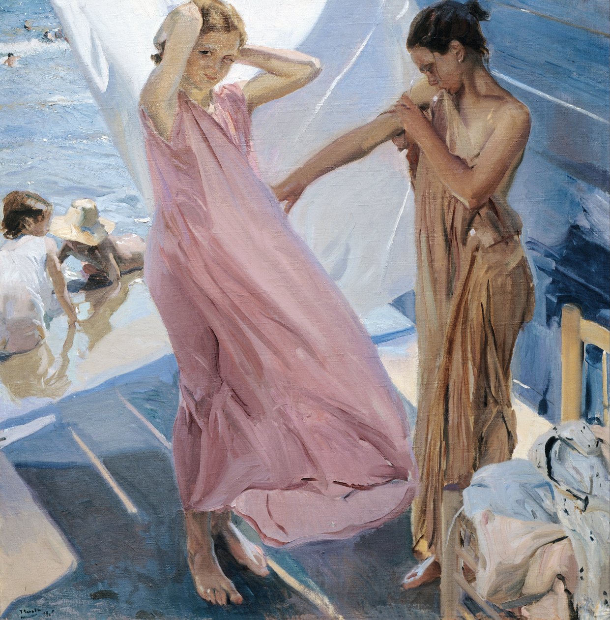Banyodan Sonra, Valencia by Joaquín Sorolla