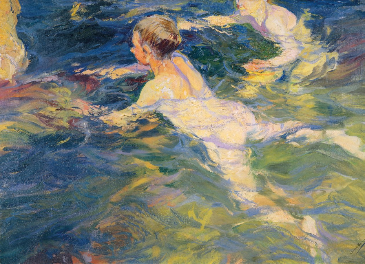 Yüzücüler, Jávea by Joaquín Sorolla