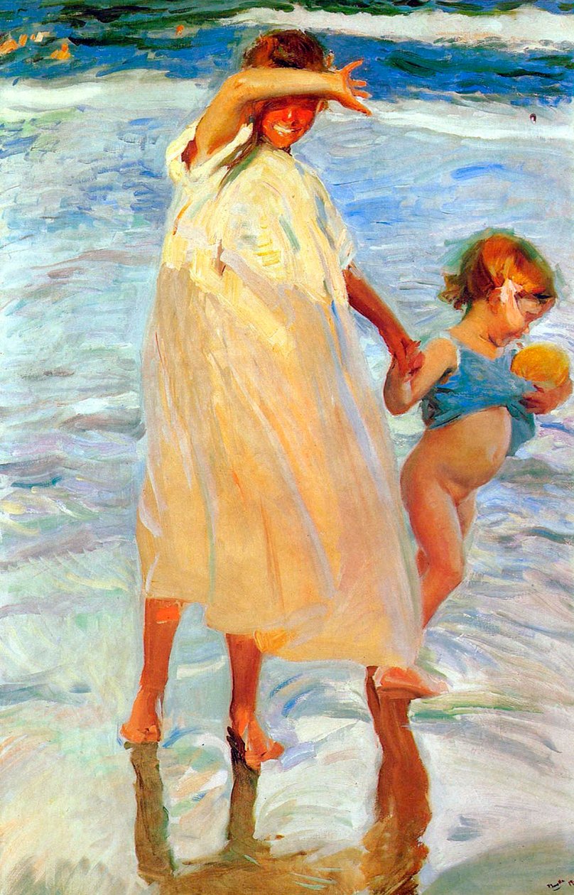 İki Kız Kardeş, 1909. by Joaquín Sorolla