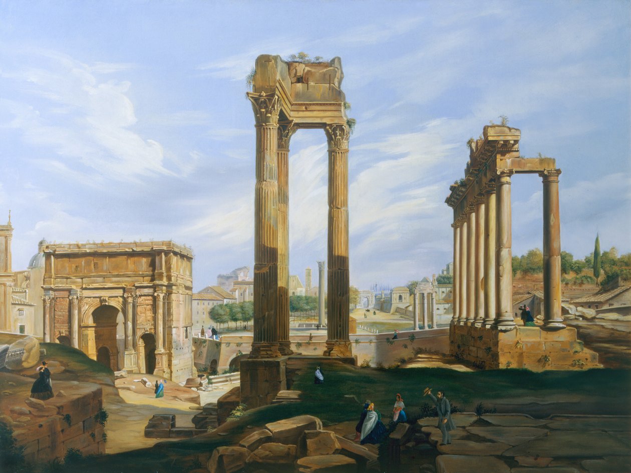 Roma Forumu by Jodocus Sebastiaen van den Abeele