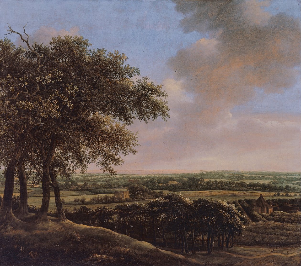 Dört Ağaçlı Manzara by Johan de Lagoor