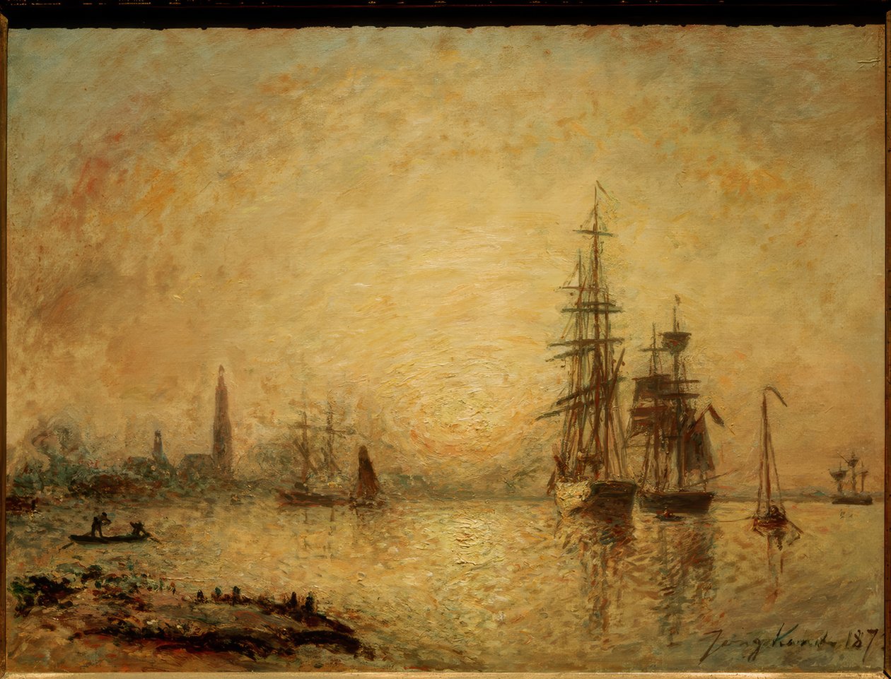 Anvers manzarası by Johan Barthold Jongkind
