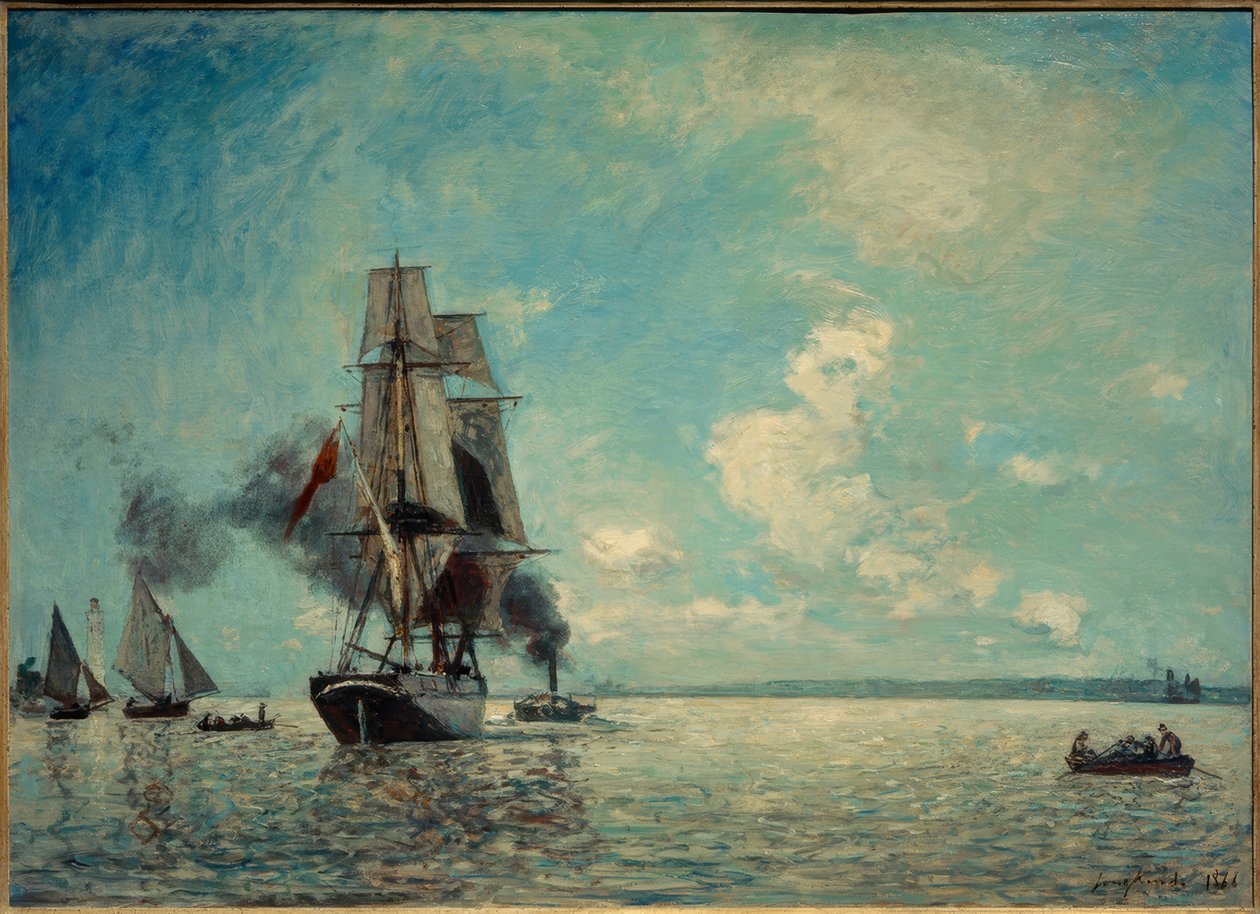Honfleur limanı by Johan Barthold Jongkind