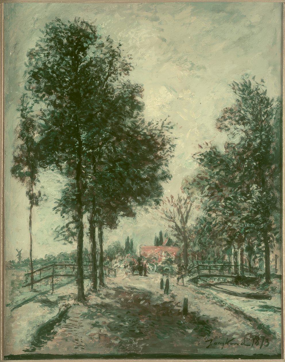 Sonbahar manzarası by Johan Barthold Jongkind