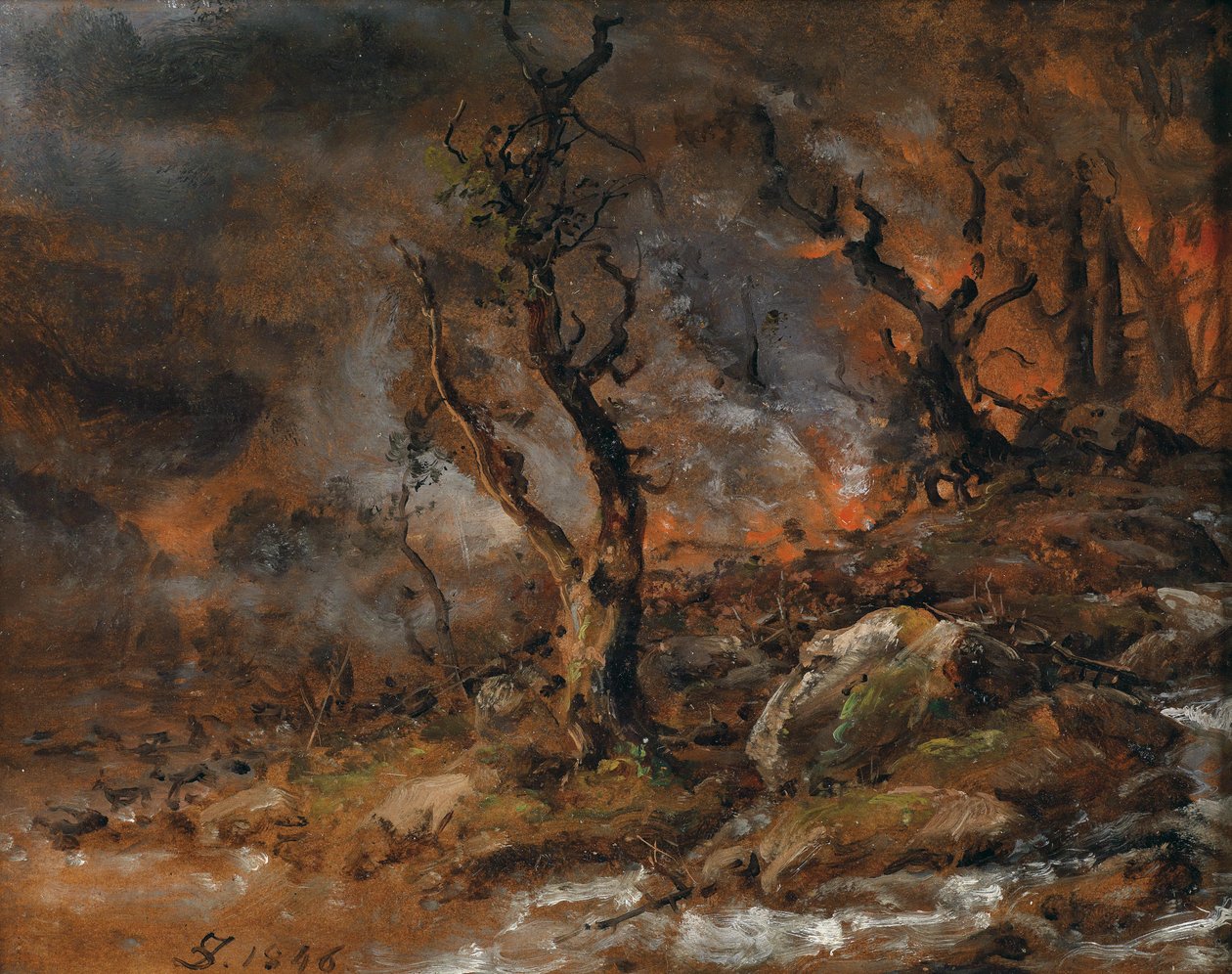 Orman yangını by Johan Christian Dahl