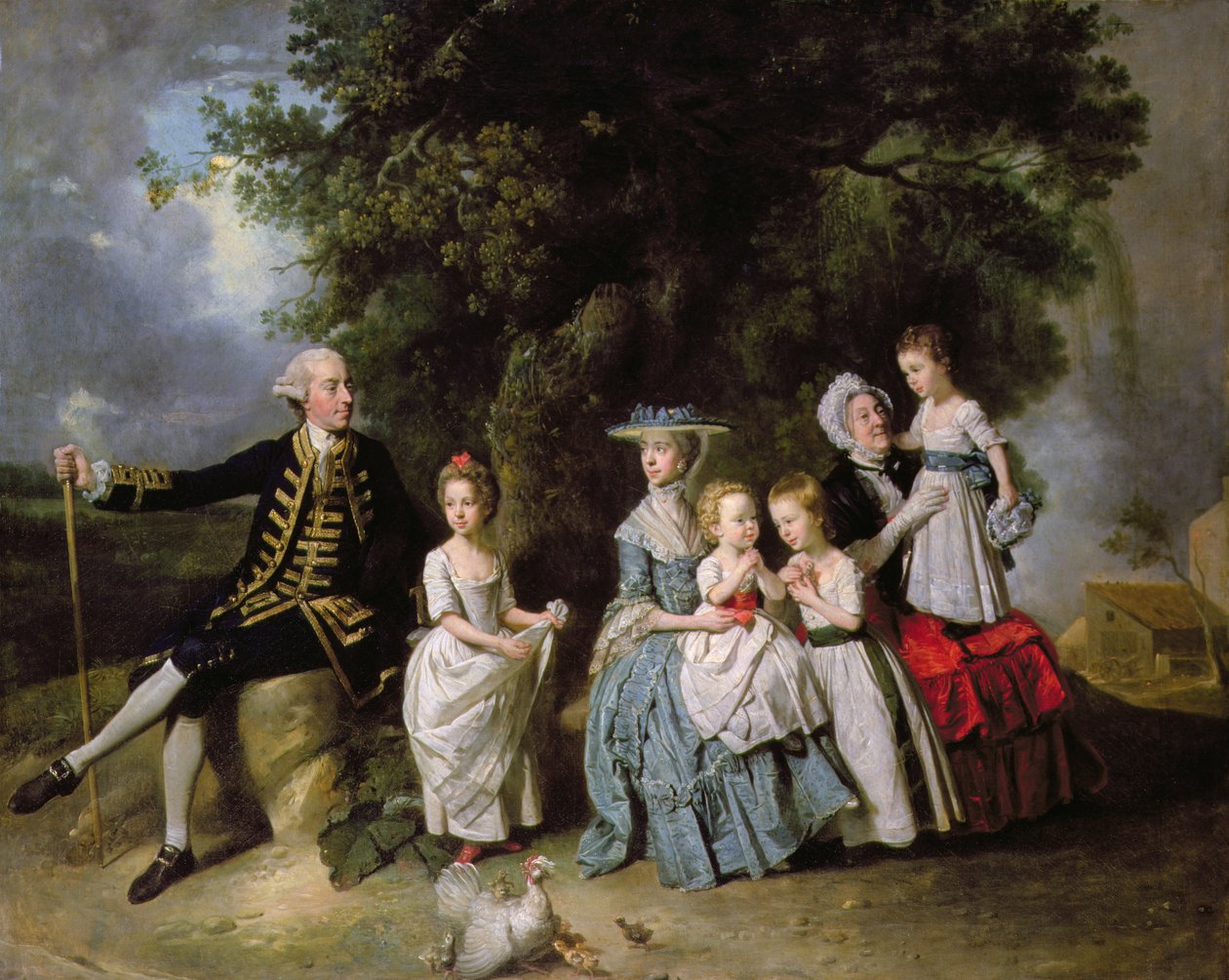 Colmore Ailesinin Grup Portresi by Johan Joseph Zoffany