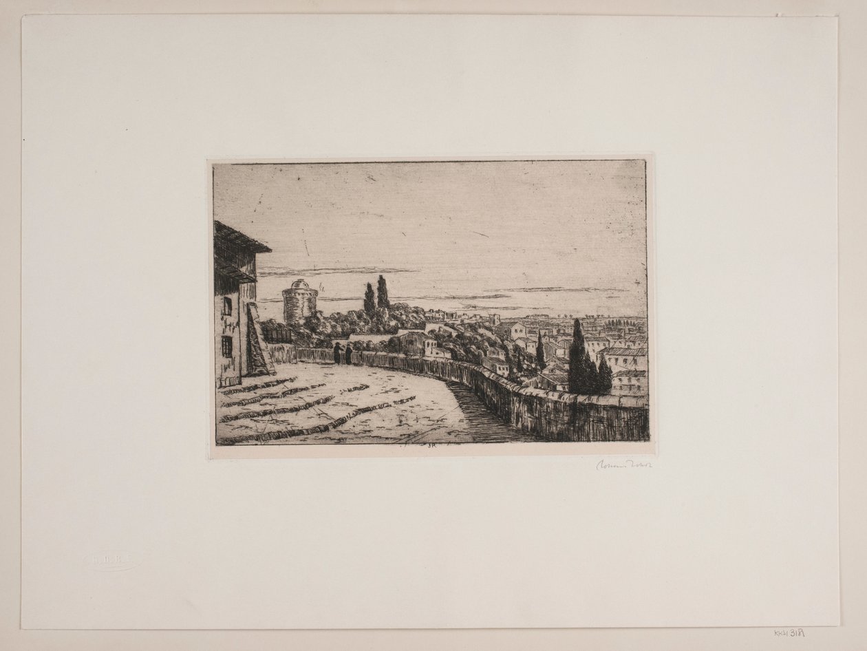 Janiculum tavuğundan Roma manzarası by Johan Rohde