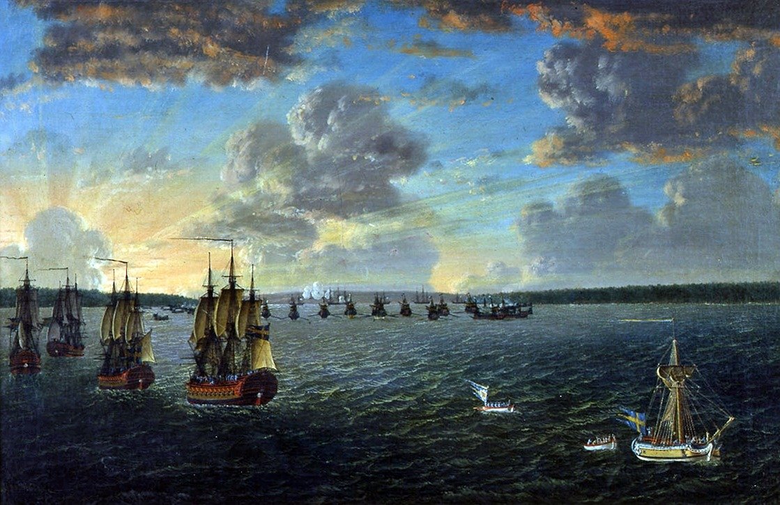 Viborgska körfezindeki mühür 15.6 1790 by Johan Tietrich Schoultz