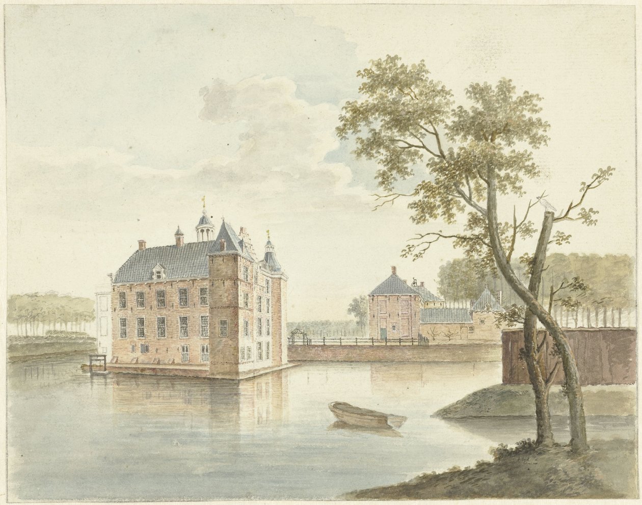 Bilinmeyen kalenin görünümü by Johan Antonie Kaldenbach