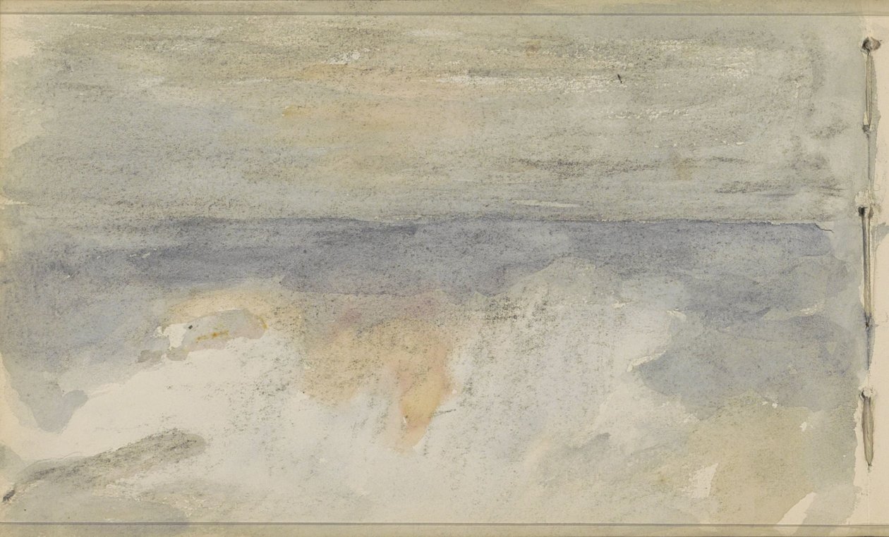Gün batımı ile deniz manzarası by Johan Antonie de Jonge