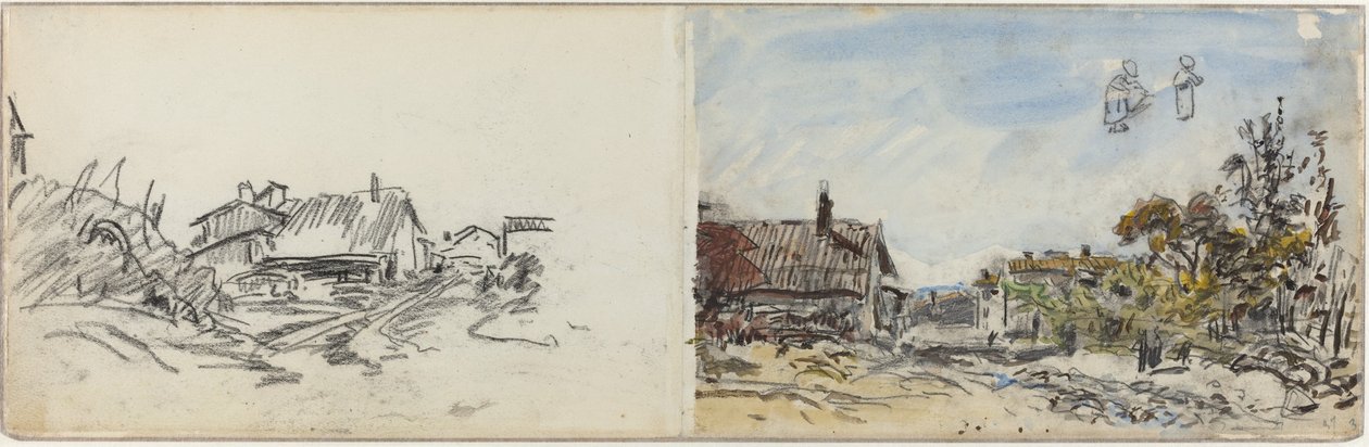 Brezins yakınlarında bir köy, 1880