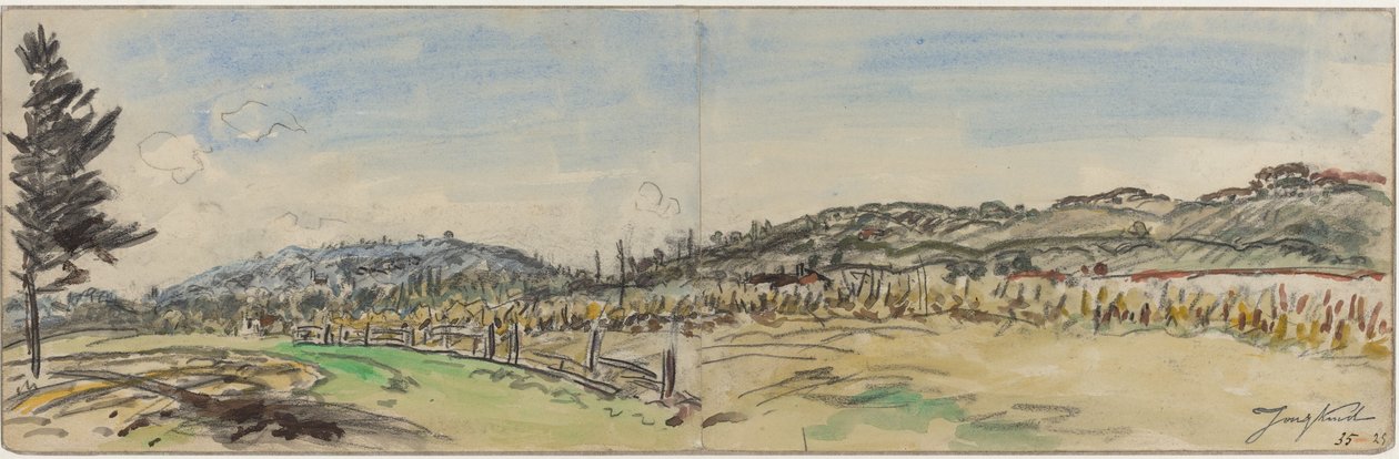 Brezins yakınlarındaki kırsal, Grenoble ve Vienne arasında, 1880