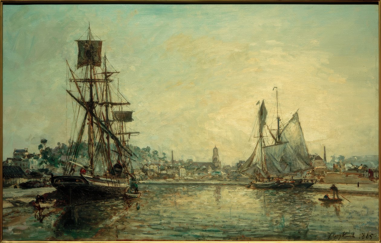 Honfleur limanı by Johan Barthold Jongkind