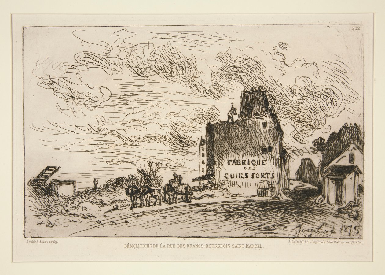 Demolitions de la Rue des Francs-Bourgeois Saint-Marcel (Rue des Francs-Bourgeois Saint-Marcel