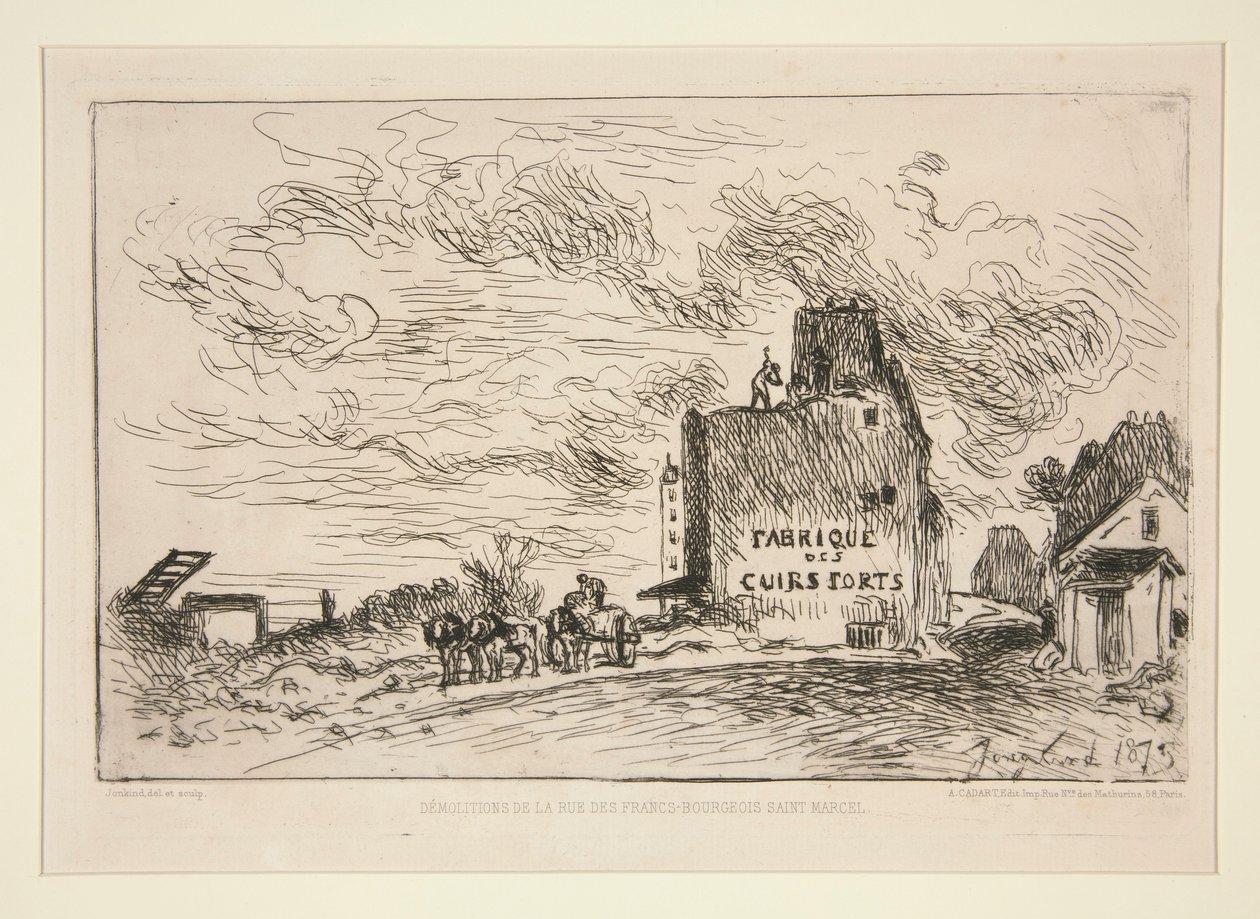 Demolitions de la Rue des Francs-Bourgeois Saint-Marcel (Rue des Francs-Bourgeois Saint-Marcel