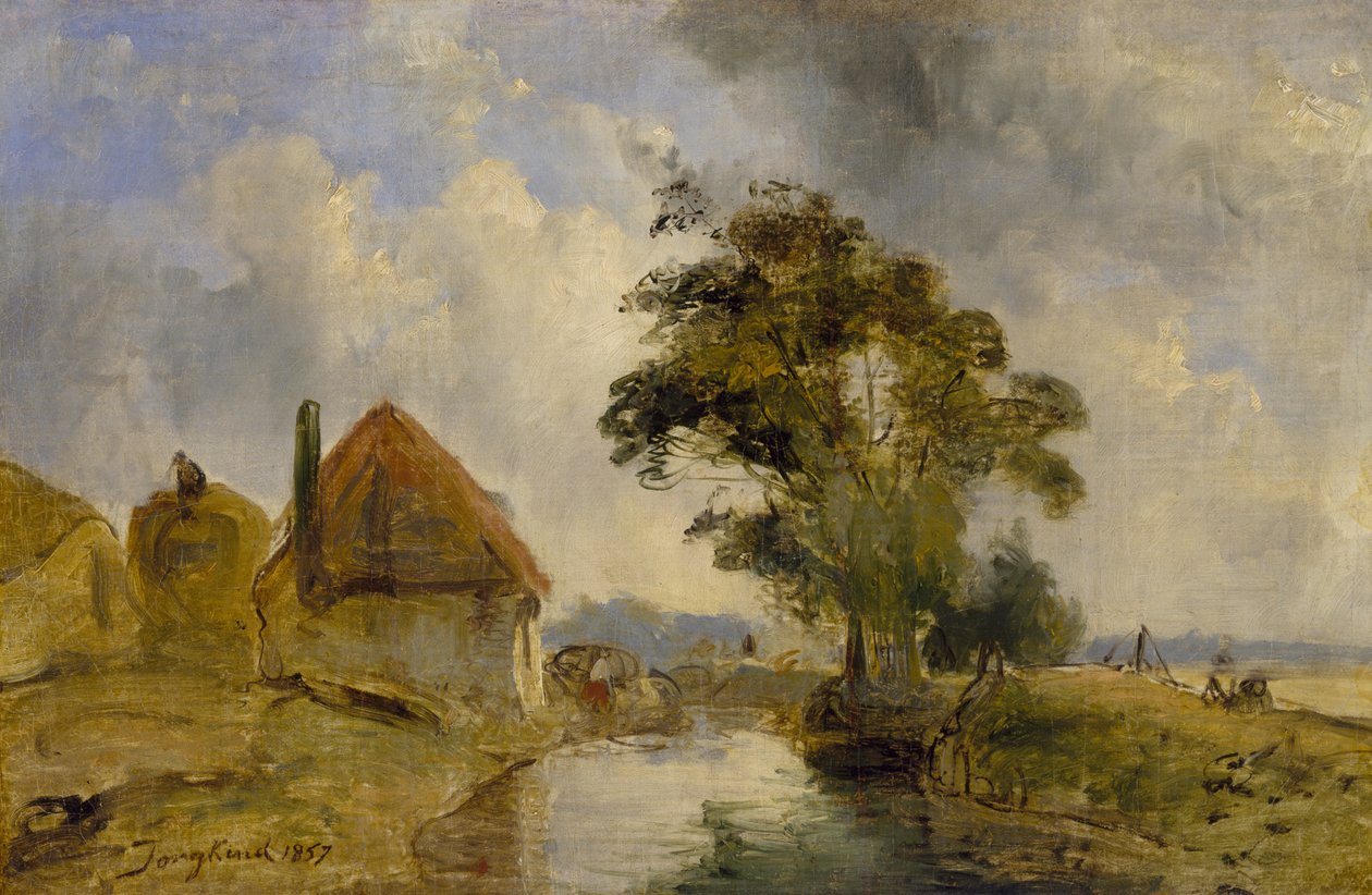 Breda çevresi, 1857 by Johan Barthold Jongkind