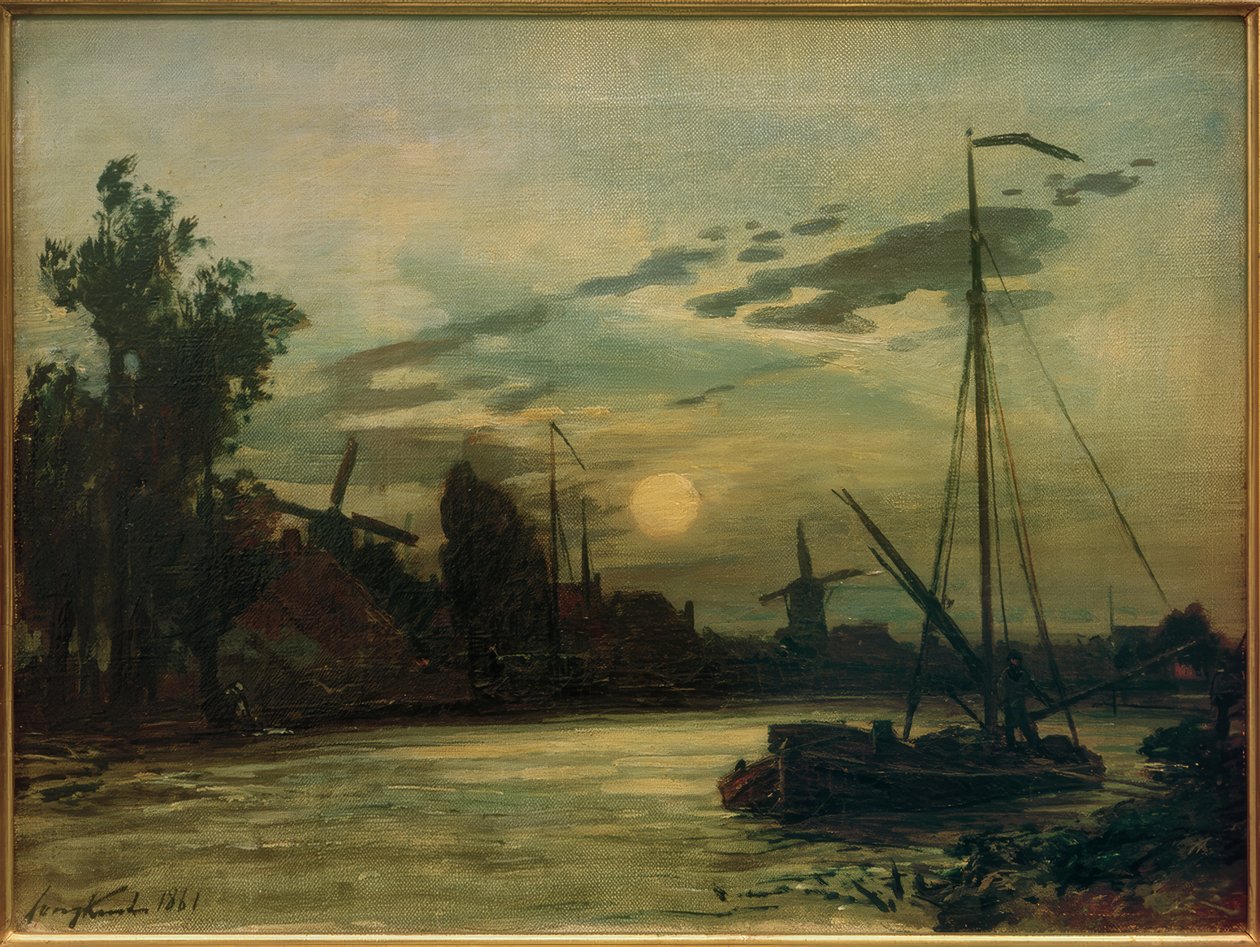 Akşam manzara by Johan Barthold Jongkind