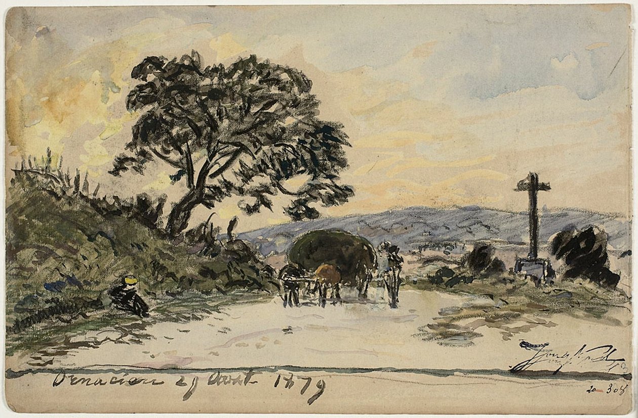 Ornacieux (rekto ve verso) by Johan Barthold Jongkind