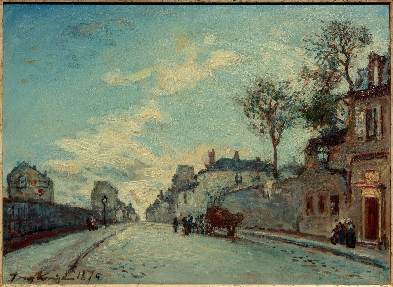 Paris, Rue Picpus üzerinde by Johan Barthold Jongkind
