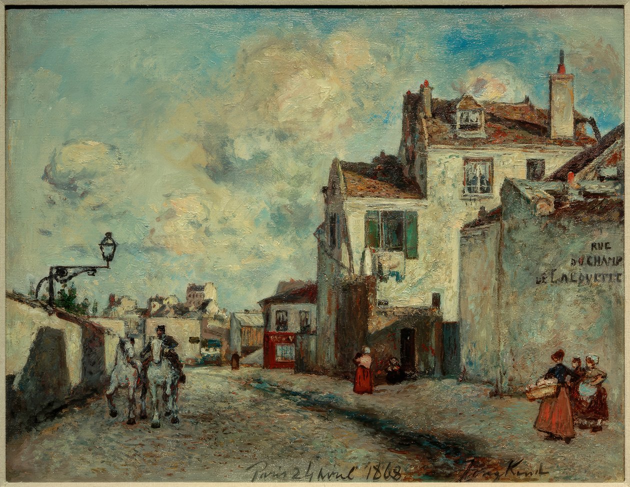 Rue du Champ-de-Alouette by Johan Barthold Jongkind