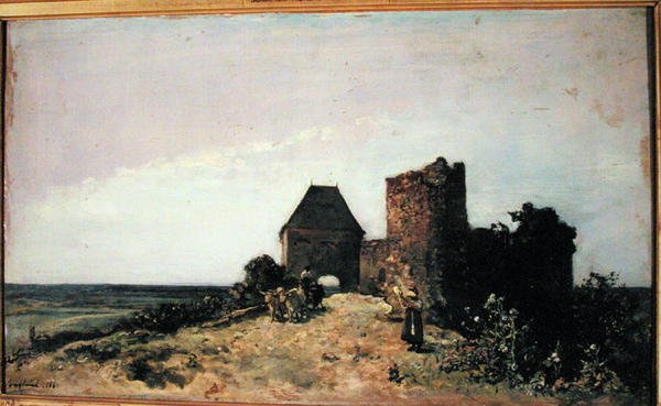 Chateau de Rozemont (Nievre) 1861 Harabeleri by Johan Barthold Jongkind