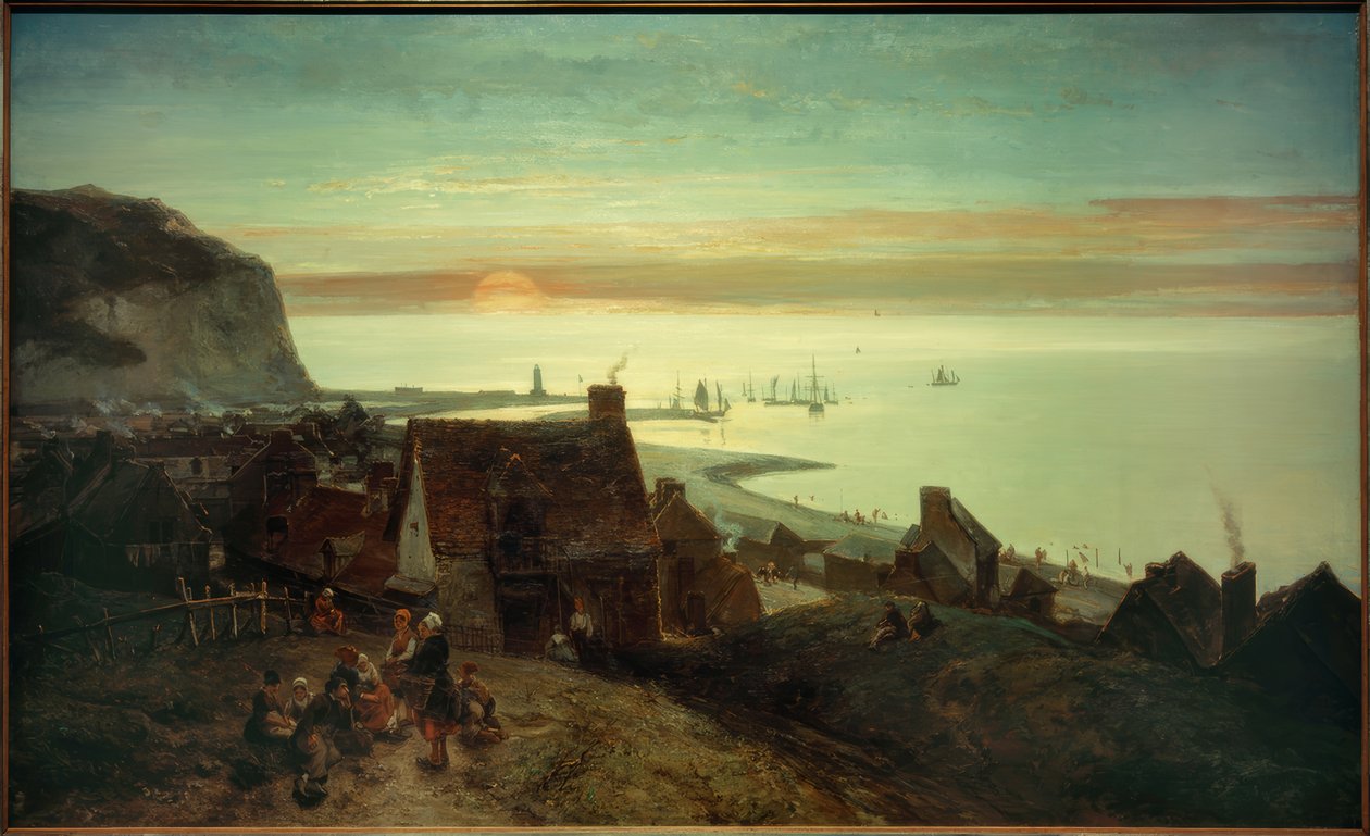 Gün batımı St. Valéryen – Caux by Johan Barthold Jongkind