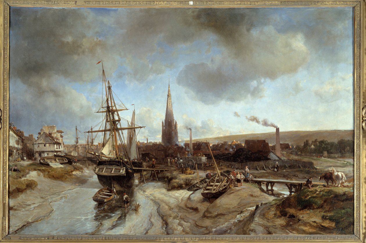 Harfleur limanı (Seine Maritime). Jean Barthold Jongkind