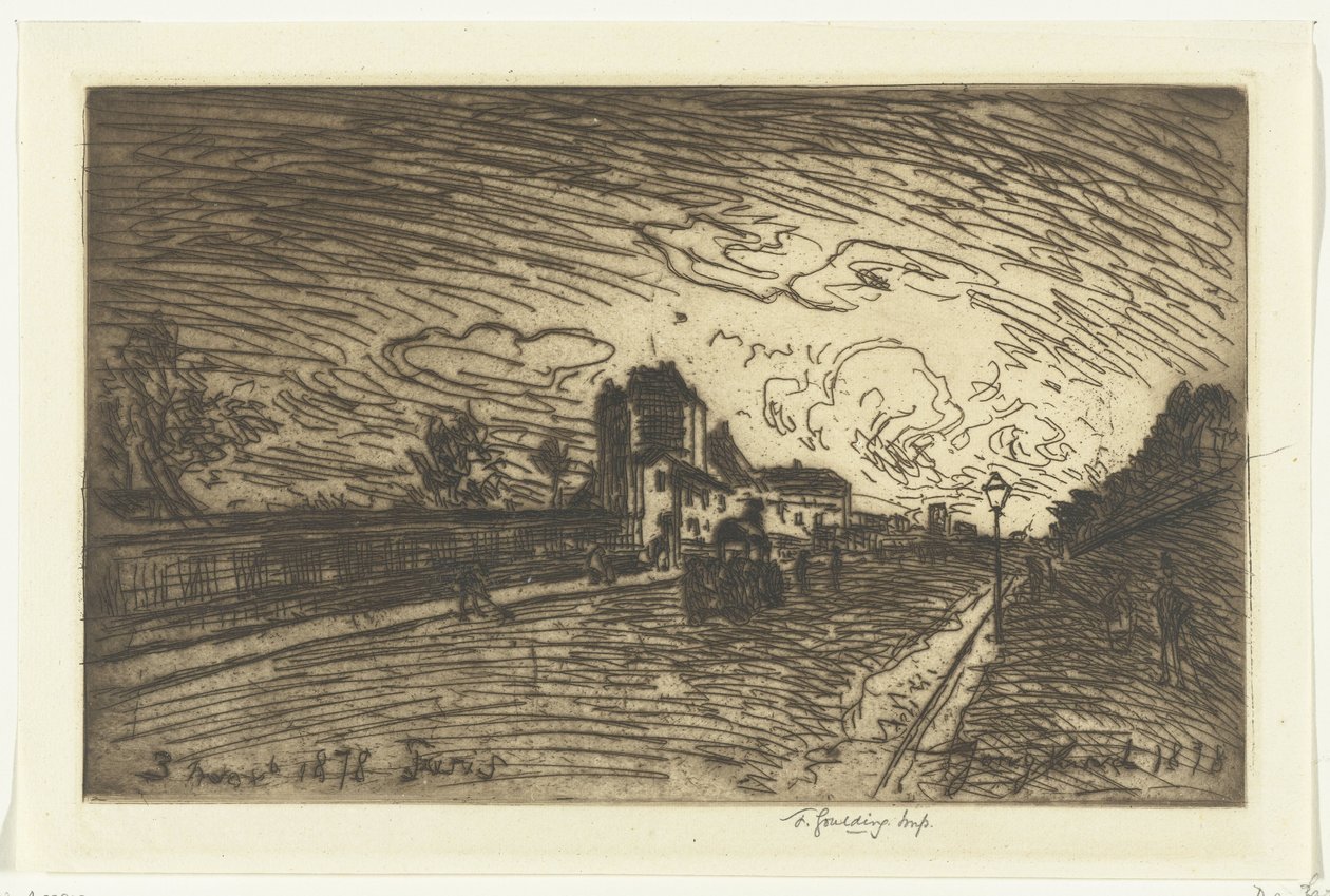 Cochin Hastanesi Çıkışı (Faubourg Saint-Jacques, Paris) by Johan Barthold Jongkind