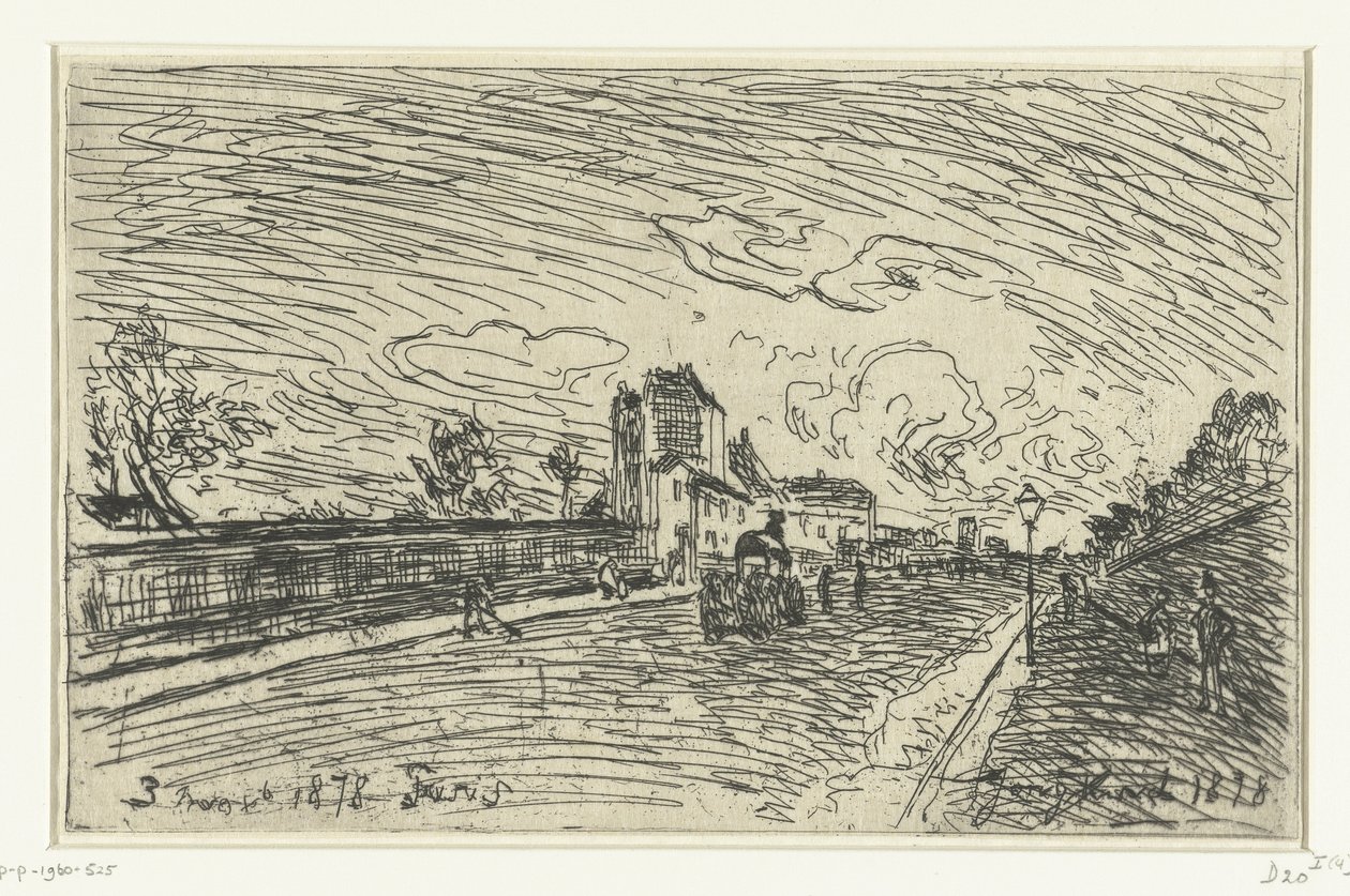 Cochin Hastanesi Çıkışı (Faubourg Saint-Jacques, Paris) by Johan Barthold Jongkind