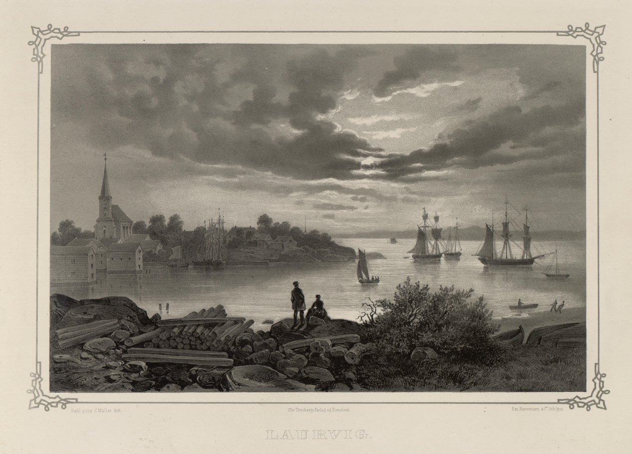 Çizimler, Asbjørnsen, P.Chr. ve Chr. Tønsberg tarafından yayınlandı (no, 1848) by Johan Christian Dahl