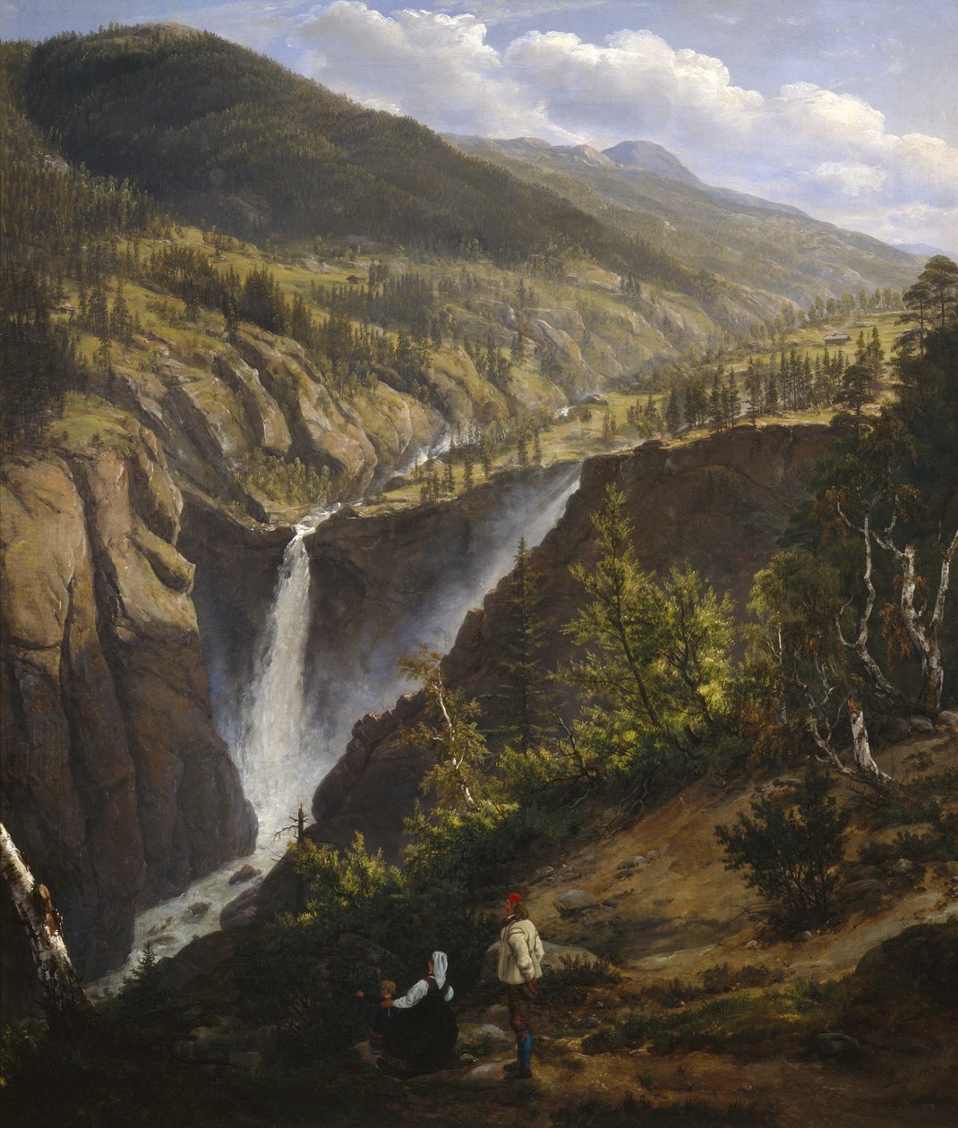 Rjukan şelalesi by Johan Christian Dahl