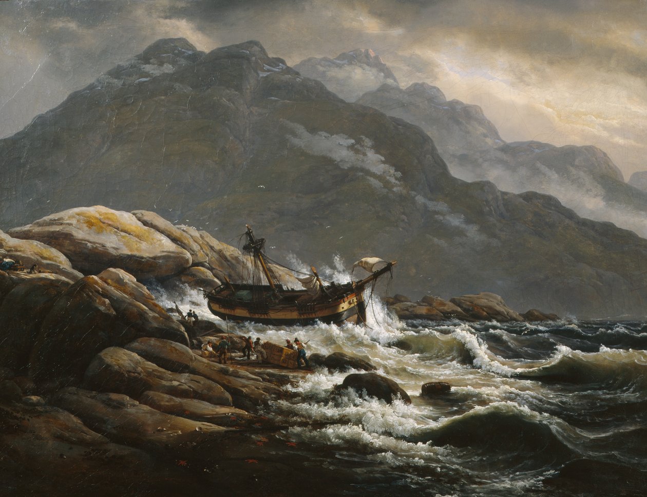gemi enkazı by Johan Christian Dahl