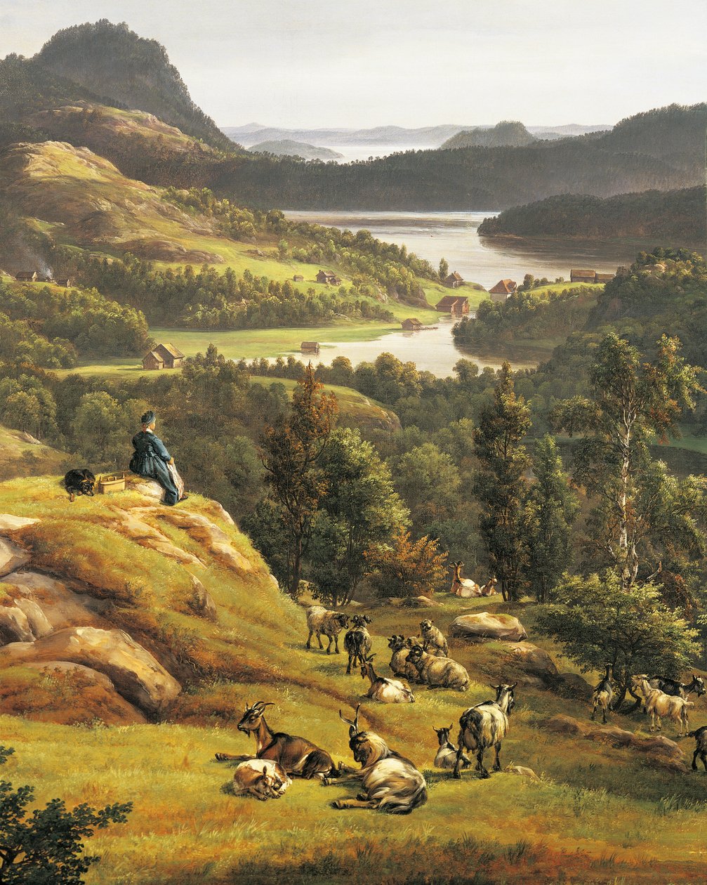 Johan Christian Clausen Dahl (1788-1857), Norveç 19. yüzyıl tarafından Bergen yakınlarındaki Lysenkloster