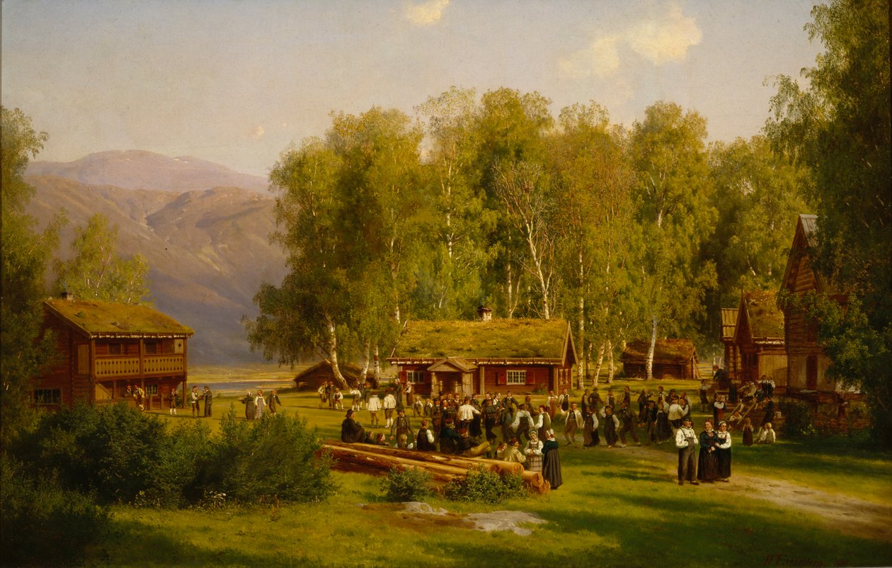 yaz ortası şöleni by Johan Fredrik Eckersberg