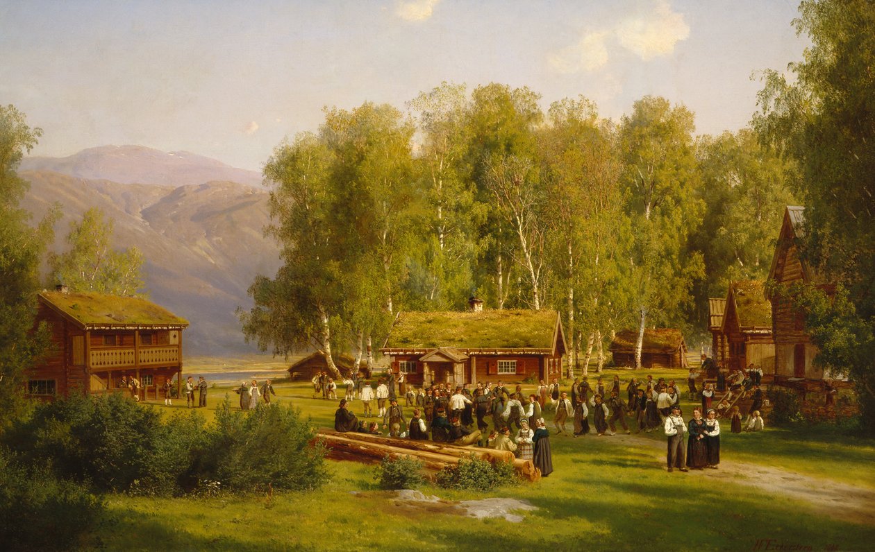 Yaz Ortası Bayramı by Johan Fredrik Eckersberg