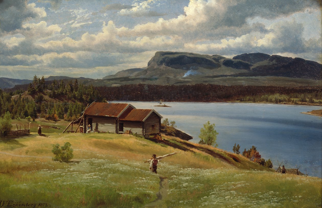 Günlük Yaşamda Küçük Çiftlik by Johan Fredrik Eckersberg