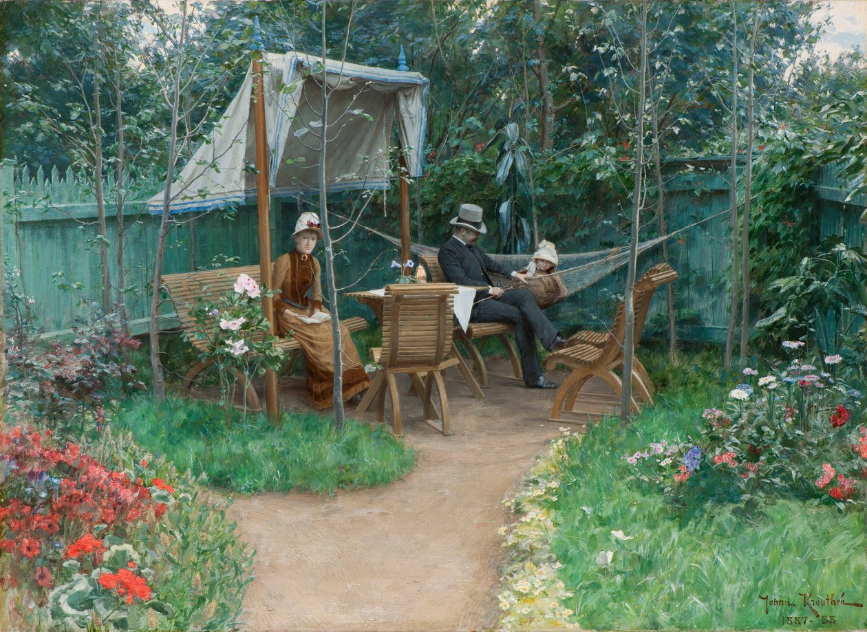Bahçe Manzarası, Linkoping by Johan Fredrik Krouthen