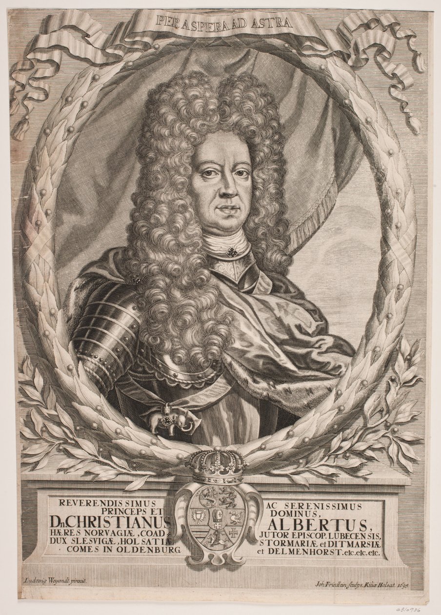 Gottorp Dükü Christian Albrecht by Johan Friedlein